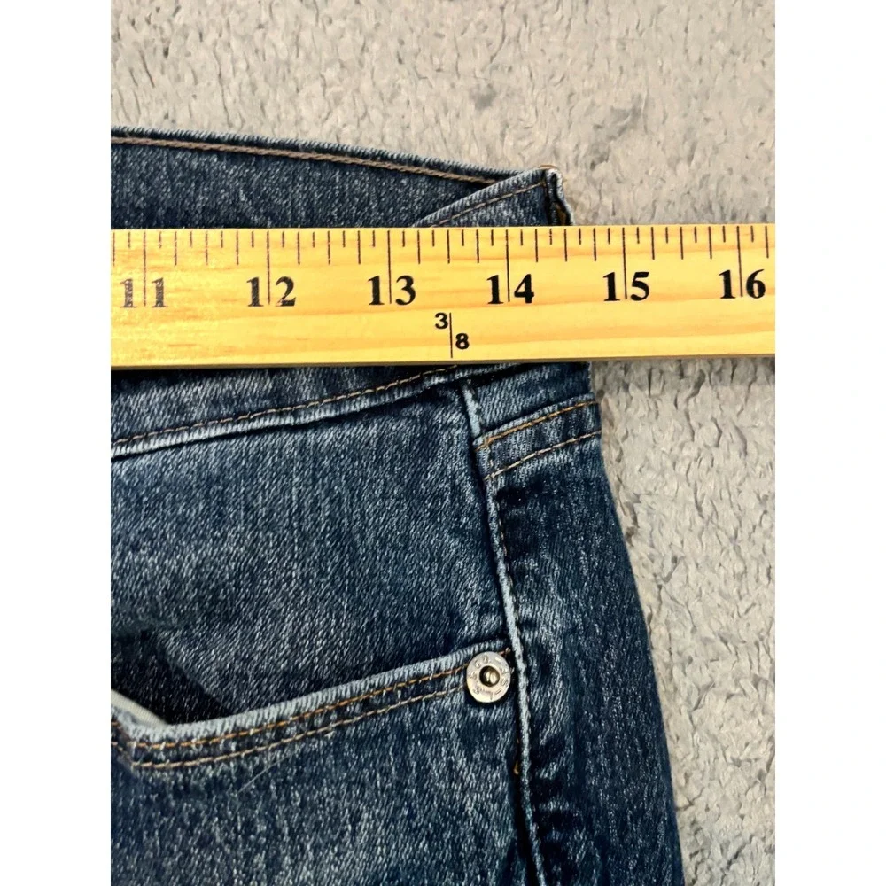 Levis 524 Skinny Jeans Womens 5 Medium Wash Low Rise Stretch Denim Blue Pants